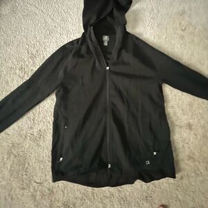 Women’s black Gap fit athletic zip up hoodie